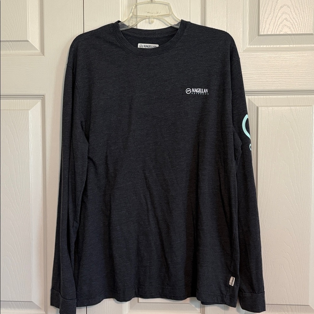 ❤️ Magellan Outdoors Men’s Charcoal Long Sleeve Tshirt size L